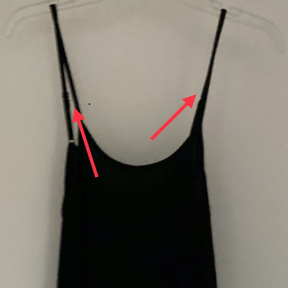 Yahada Black or Beige Lace Trim Cami Spaghetti Strap NWOT ….  Size Medium
